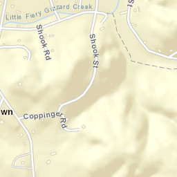 Lankford Town Tennessee Street Map