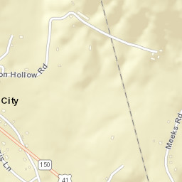 White City Tennessee Street Map