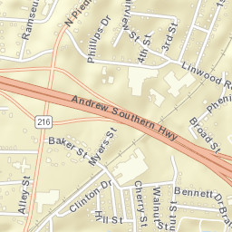 Andrew Jackson Highway, Kings Mountain Street Map