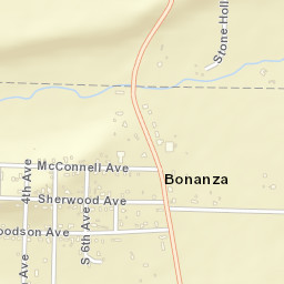 Bonanza Arkansas Street Map