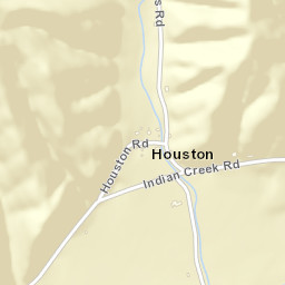 Houston Tennessee Street Map