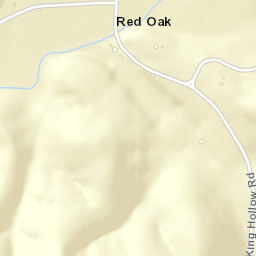 Red Oak Tennessee Street Map