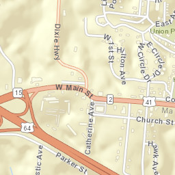 Monteagle Tennessee Street Map