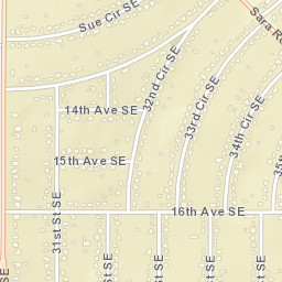 1332-1398 Golf Course Road Southeast Street Map