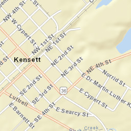Kensett Arkansas Street Map
