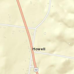 Howell Tennessee Street Map
