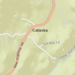 Cataska Tennessee Street Map