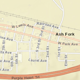 Ash Fork Arizona Street Map