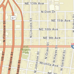 300 East Amarillo Boulevard, Amarillo, TX Street Map