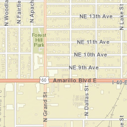 1000 N Grand St, Amarillo, TX 79107 Street Map