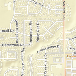 431-521 36th Avenue Northwest, Norman Street Map