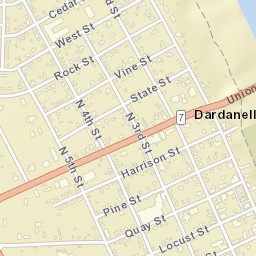 Dardanelle Arkansas Street Map