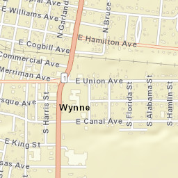 72398 Merriman Avenue Wynne AR 72396 Street Map