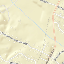 Ridgewood Tennessee Street Map