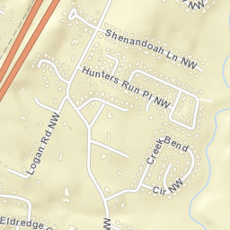 Shenandoah Tennessee Street Map