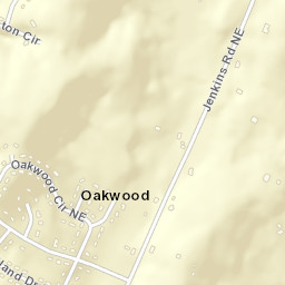 Oakwood Tennessee Street Map