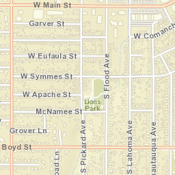 1106 West Apache Street, Norman, OK Street Map