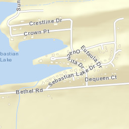 8501-8599 Sebastian Lake Drive, Hackett, AR Street Map