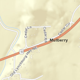 Mulberry Tennessee Street Map