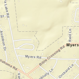 Myers Tennessee Street Map