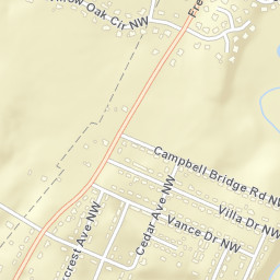 Villa Heights Tennessee Street Map