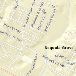 Sequoia Grove Tennessee Street Map
