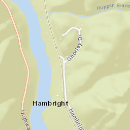 Hambright Tennessee Street Map