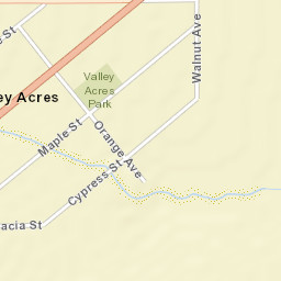 Valley Acres California Street Map