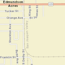 Arvin California Street Map