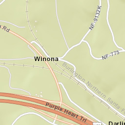 Winona Arizona Street Map