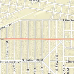 1800 West 8th Avenue Amarillo TX Street Map