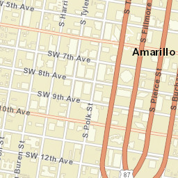100 SW 10th Ave, Amarillo, TX 79101 Street Map