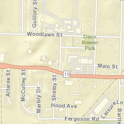 Bartlett Tennessee Street Map