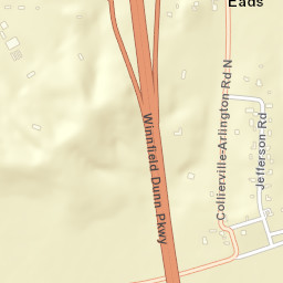 Eads Tennessee Street Map