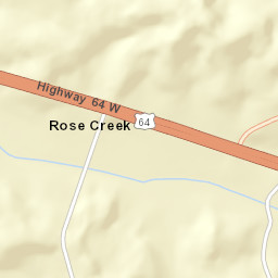 Rose Creek Tennessee Street Map