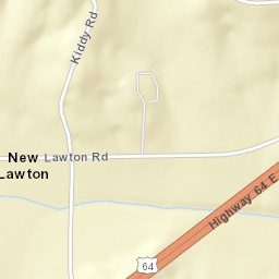 New Lawton Tennessee Street Map