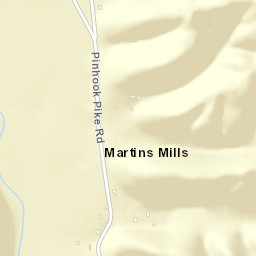 Martins Mills Tennessee Street Map