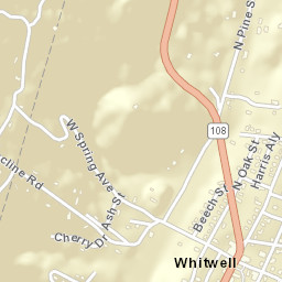 Whitwell Tennessee Street Map
