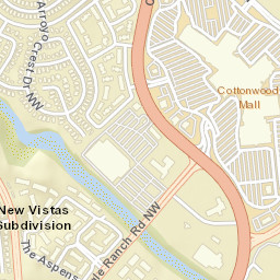 10045-10061 Coors Boulevard Bypass Northwest Albuquerque NM Street Map