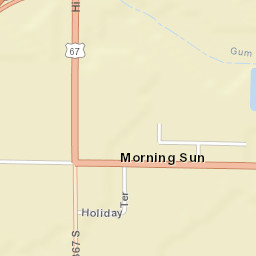 Morning Sun Arkansas Street Map