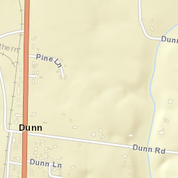 Dunn Tennessee Street Map