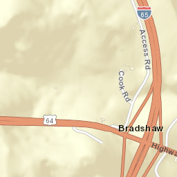 Bradshaw Tennessee Street Map