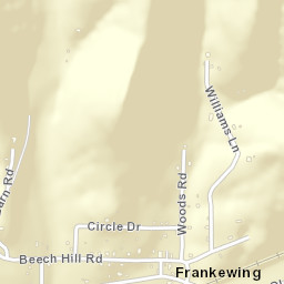 Frankewing Tennessee Street Map