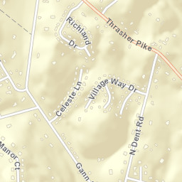 Richland Crest Tennessee Street Map