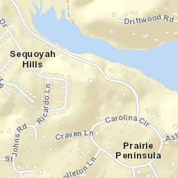 Sequoyah Hills Tennessee Street Map