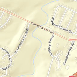 Davis Heights Tennessee Street Map