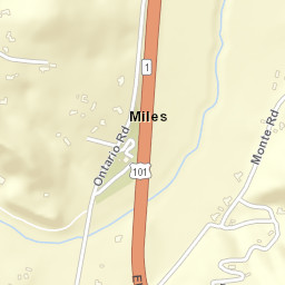 Miles California Street Map