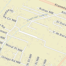845 Guadalupe Circle Northwest, Albuquerque Street Map