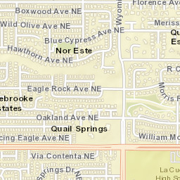 7120 Eagle Canyon Road Northeast, Albuquerque Street Map