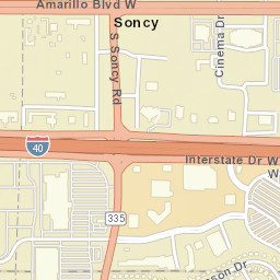 2689-2913 S Soncy Rd, Amarillo, TX 79124 Street Map